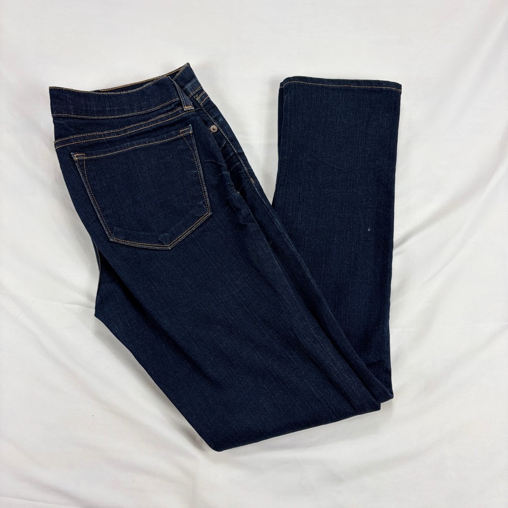 J Brand Straight Leg Jeans Womens 28 Dark Wash‎ Denim Blue Stretch Classic